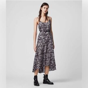 All Saints Essie Ambient Leopard Print Dress
